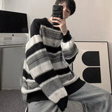Aidase Autumn Winter Striped Sweater Men Casual Knitted Pullover Korean Fashion Streetwear Men Clothing New Oversized Sweater Male aidase-shop