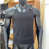 AIDASE  -  Summer New Men's Tide Dark Elastic Sling Tank Tops Sleeveless T-shirt Fashion Streetwear Style Sports Knitted Vest aidase-shop