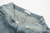 AIDASE  -  New Men's Vintage Washed Side Stripe Jeans Y2K Streetwear Patchwork Design Baggy Denim Pants Casual Punk Straight Jean aidase-shop