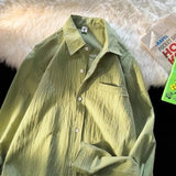 AIDASE  -  Spring Summer Men's Shirt Trendy Literary Stylish Loose Fit Versatile Long Sleeve Shirt aidase-shop