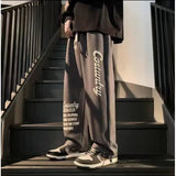 AIDASE  -  Summer Thin Trendy Pants Printed High Street Fashion Straight Pants Autumn Winter Plus Velvet Versatile Loose Casual Pants Chic aidase-shop