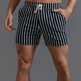 Aidase Men Clothing New Cotton Sports Shorts Men's Quarter Pants Vertical Stripe Couple Pants Fitness Running Casual Mens Shorts aidase-shop