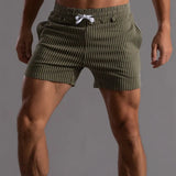 AIDASE  -  Men's Tight Short Shorts Zipper Stretch Slim Men's Shorts Sports Casual Jeans Summer Shorts Gym and Fitness Training Trousers aidase-shop