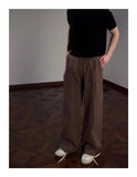 AIDASE  -  Old Money Style Linen Casual Pants for Men, Summer Thin Breathable Lightweight, High Waist, Straight Wide Leg, Micro Flare Suit aidase-shop