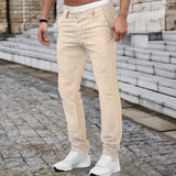 AIDASE  -  Pleated Mens Pants Mens Spring And Small Dress Pants Casual Loose Thin Drape Feeling Simple Small Straight Summer aidase-shop