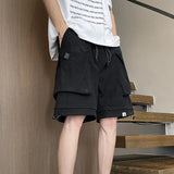 AIDASE  -  Casual Men's Shorts Korean Style Trendy High Street Handsome Big Pocket Design Summer New Loose Male Pants aidase-shop