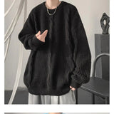 AIDASE  -  Twist Round Neck Sweater and Sweater for Men Trendy Brand Lazy Style Retro Top aidase-shop
