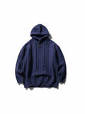 AIDASE  -  Autumn Winter Hoodie College Sle Casual Japanese Lazy Knitted Sweater Jaet Loose Fit Long Sve  Color aidase-shop