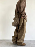 Aidase men's winter outfits Korean Fashion Baggy Pants For Men Women Streetwear Hip Hop Trousers Japanese Harajuku Loose Multi-Pocket Casual Cargo Pants aidase-shop