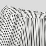 AIDASE  -  Men Striped Pants Elastic Waist Joggers Loose Casual Trousers Men Streetwear 2025 Fashion Male Straight Long Pants S-5XL aidase-shop