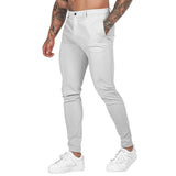 AIDASE  -  Spring Autumn Male Solid Color Slim Cargo Pants Homme Casual Fashion Simple All-match Pencil Trousers Sweatpants Men's Clothing aidase-shop