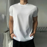 AIDASE  -  Muscle-Building Boxy ort-Sve T-irt for Men American Sle Small Collar Fitn Decosition f Sve aidase-shop