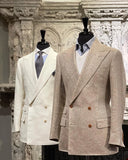 Aidase Latest Casual Men Suits Blazer For Wedding Double Breasted Groom Wear Evening Party Prom Tuxedo Jacket Customize Only Coat aidase-shop