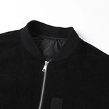 54.96Aidase Men's Baseball Suit Spring and Autumn Fashion Loose Corduroy Trendy High Street Stand up Collar Coat Men Versatile Flying Jacket aidase-shop