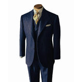 AIDASE  -  Gentleman Stripe 3 Piece Men Suits Coat Pants Groom Business Suit Business Wedding Blazer Pants Prom Party Jacket Customized aidase-shop