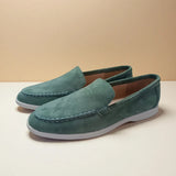 AIDASE  -  Classic Suede Leather Loafers Men Casual Shoes Luxury Brand Mens Breathable Slip on Driving Shoes Moccasins aidase-shop