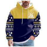 AIDASE  -  Fashion Christmas Print Hoodies Pullover For Men Long Sleeve Casual Warm Sweatshirts Large Sized Work Sport Wears Outdoor aidase-shop