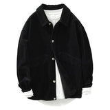 AIDASE  -  Japanese Corduroy Long-sleeved Shirt Men's Korean Version New Thick Loose Literary Versatile Casual Jacket Aesthetic Chic aidase-shop