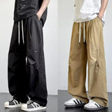 AIDASE  -  Spring and Autumn New Men's Casual Outdoor Work Pants Loose and Versatile Trendy Brand Straight Tube Wide Leg Long Pants Men's L aidase-shop
