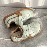 AIDASE  -  Thick soled retro shoes for women's spring new versatile casual lightweight sports board shoes  daily comfortable women's shoes aidase-shop