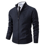 =Aidase 2024 New Men's Sweaters Autumn Winter Warm Zipper Cardigan Sweaters Man Casual Knitwear Sweatercoat male clothe aidase-shop