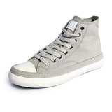 AIDASE  -  Men's High Top Canvas Shoes Black White Men Casual Sneakers Fashion Lace-up Vulcanize Shoes Cool Street Sports Brand Flats aidase-shop