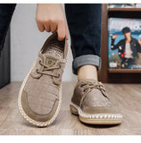 AIDASE  -  Men's Two-Way Wear Driving Shoes Slip-On Beijing Style Casual Fishing Boat Shoes Breathable Low Cut Comfortable All-Season aidase-shop