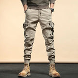 Aidase Trousers Man Motorcycle Slim Khaki Cargo Pants For Men Biker Autumn Loose Big Size Large Street Luxury Designer Oversize Emo aidase-shop