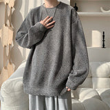 AIDASE  -  Trendy Men's Sweatshirt Starry Sky Thick Twill Decoration Long Sleeve Round Neck Design Fashion Loose Men Pullovers 21E6721