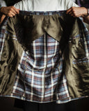 Aidase Luxury Plaid Men's Wedding Blazer Notch Lapel Jacket Double Breasted Tuxedos Business Party Slim Fit Groom Wear Only Coat aidase-shop