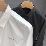 Aidase Man Shirt Embroidery Business Floral Shirts for Men Cheap Things with Comfortable I Korean Style High Quality Luxury Tops Asia aidase-shop