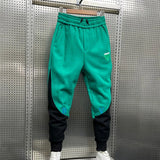 Aidase Skinny Sweatpants for Men Cropped Trousers Autumn and Winter Tights Man Sports Pants Goth Slim Tracksuit Bottoms Casual Elastic aidase-shop