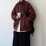 AIDASE  -  Unsiex Jacket New Spring Autumn Japanese Vintage Harrington Flight Jacket For Men Loose Vintage Stand Collar Outerwear Coat aidase-shop