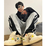 AIDASE  -  Trendy Youth Straight Leg Fce Lined Wide Leg Casual Pants Autumn Winter Hip Hop American Sle Long Trousers for Men aidase-shop
