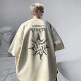 26.2Aidase American High Street Hip-hop Men and Women Trendy and Personalized Printed Round Neck Short Sleeved Loose Vintage Casual T-shirt aidase-shop
