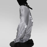 Aidase Metallic Party Nightclub Wide Leg Pants Autumn New Youth Trend Loose Satin Shiny Suit Pants Straight Leg Pants For Men aidase-shop