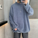 Aidase Winter New Mink Velvet Sweater Knitted Solid Sweater Men Clothes Pullover Men Sweater Casual Pullovers Bottoming Sweaters aidase-shop