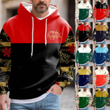 AIDASE  -  Fashion Christmas Print Hoodies Pullover For Men Long Sleeve Casual Warm Sweatshirts Large Sized Work Sport Wears Outdoor aidase-shop