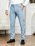 AIDASE  -  New Casual Solid Color Suit Trousers Men Spring Trendy Belt High Waist Pants Male Business Office Fashion Pleated Straight Pants aidase-shop