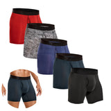 AIDASE  -  5pcs Front opening Boxers man polyester underpants men underwear sexy Men's panties gifts Mens boxer shorts calecon
