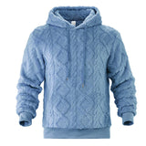 AIDASE  -  Vintage Fashion Long Sleeve Wool Loose Hooded Sweatshirts Men Drawstring Hoodie Autumn Winter Casual Fleece Hoodies Mens Outdoor aidase-shop