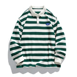 AIDASE  -  Spring Autumn Loose ex Long Sve  Ne Sweatirt Striped Japanese Sle Casual Faion Youth ular Wear aidase-shop