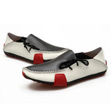 AIDASE  -  Size 47 Italian Soft Men Loafers Handmade Moccasins Men Shoes Leather Casual Breathable Slip on Boat Shoes Zapatos Hombre aidase-shop