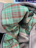AIDASE  -  American Retro Brown Checkered Hooded Sweatshirt Women's Autumn New Casual Cardigan Jacket Trendy Long Sleeved Loose Outwear aidase-shop