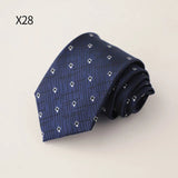 AIDASE  -  New Trendy Men's Silk Ties Jacquard Dot Floral Necktie 8cm Brown Green Neck Tie Daily Wear Shirt Suit Cravat Wedding Groom Gift aidase-shop