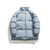 Harajuku Mens Navy Parkas Warm Thicken Korean Fashion Coats Winter Casual Jacket Male Streetwear Hip Hop Coat Woman Parkas aidase-shop