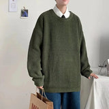 AIDASE  -  Men's Spring Autumn Winter Knitted Sweater Casual Loose Fit Base Layer Versatile Outerwear Korean Style Winter Essential aidase-shop