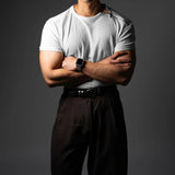 AIDASE  -  Men's Solid Color Side Zipper Short-Sleeved Sports Gym T-Shirt American Retro Fashion Trend Casual Loose Breathable Men's Tops aidase-shop