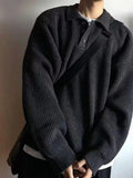 AIDASE  -  Autumn Winter Men's  Ne Knitwear Loose Fit Lazy Sle High Collar Sweater Casual Youthful Vitali Long Sve Crew Ne aidase-shop