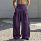 AIDASE  -  2025 American Style Trousers Fashion Men Deconstruct High Waisted Pants Casual Streetwear Loose Wide Leg Pantalons S-5XL aidase-shop
